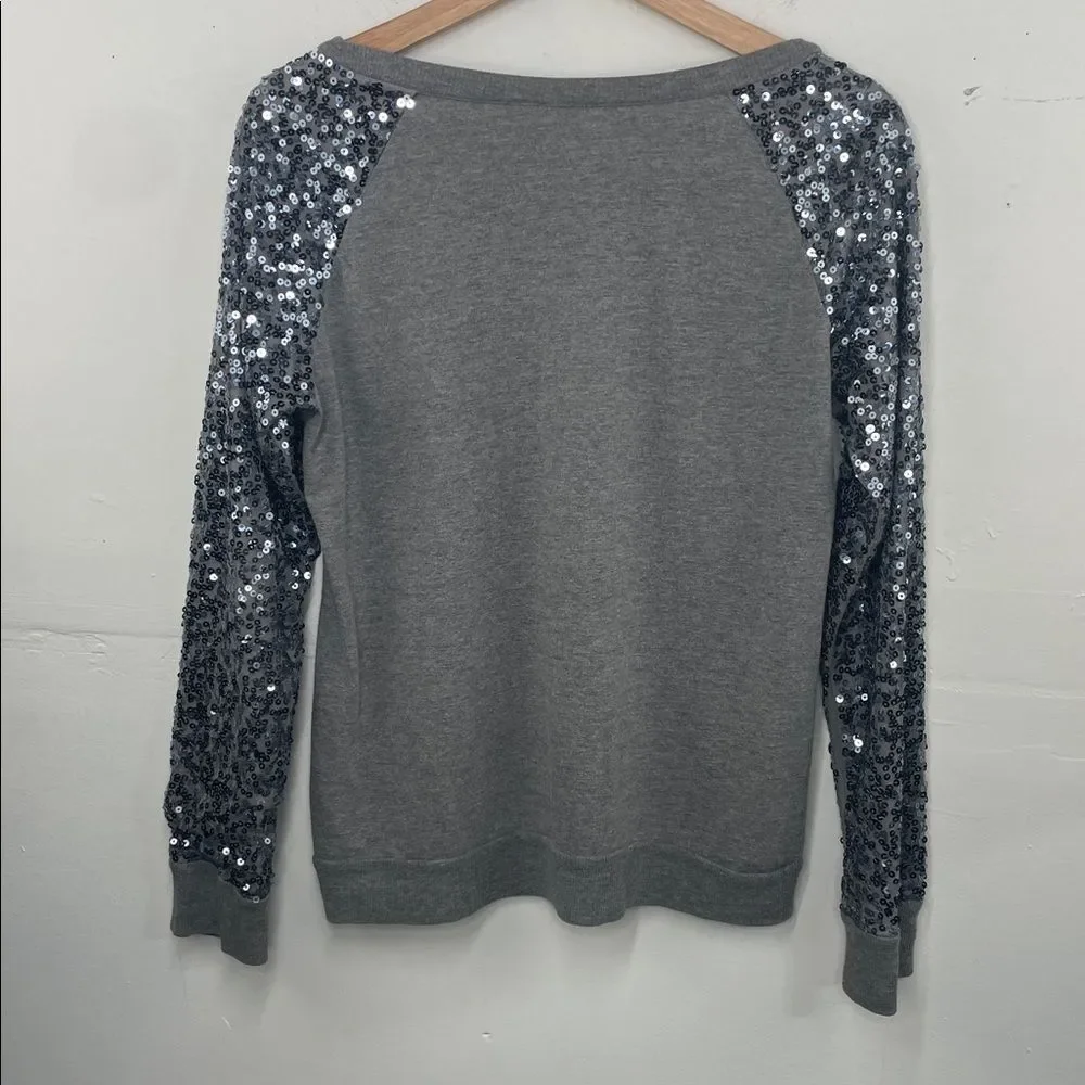Justice Sequin Light Weight Sweat Shirt ( make peace happen) Girls size 20